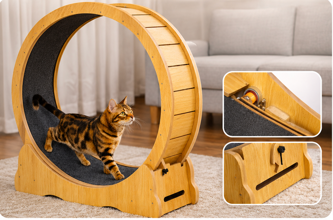 Smooth Shell Cat Exercise Wheel